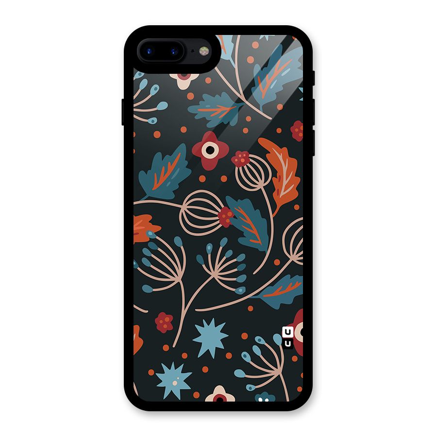 Nordic Arts Leaves Glass Back Case for iPhone 7 Plus