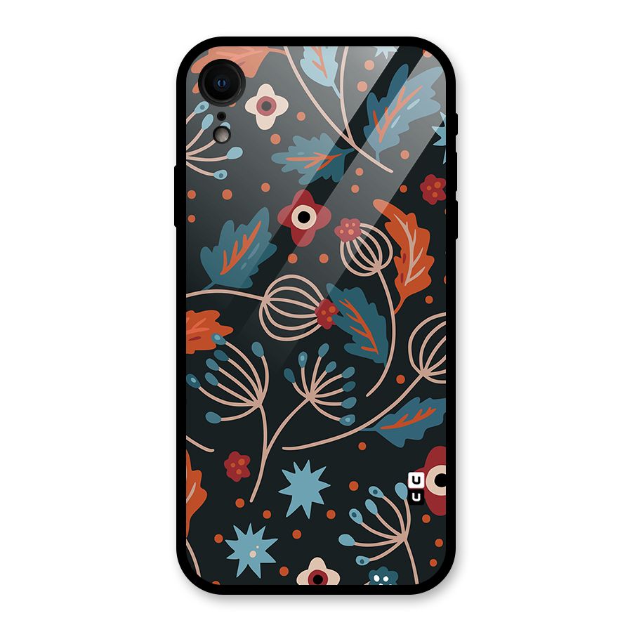 Nordic Arts Leaves Glass Back Case for iPhone XR