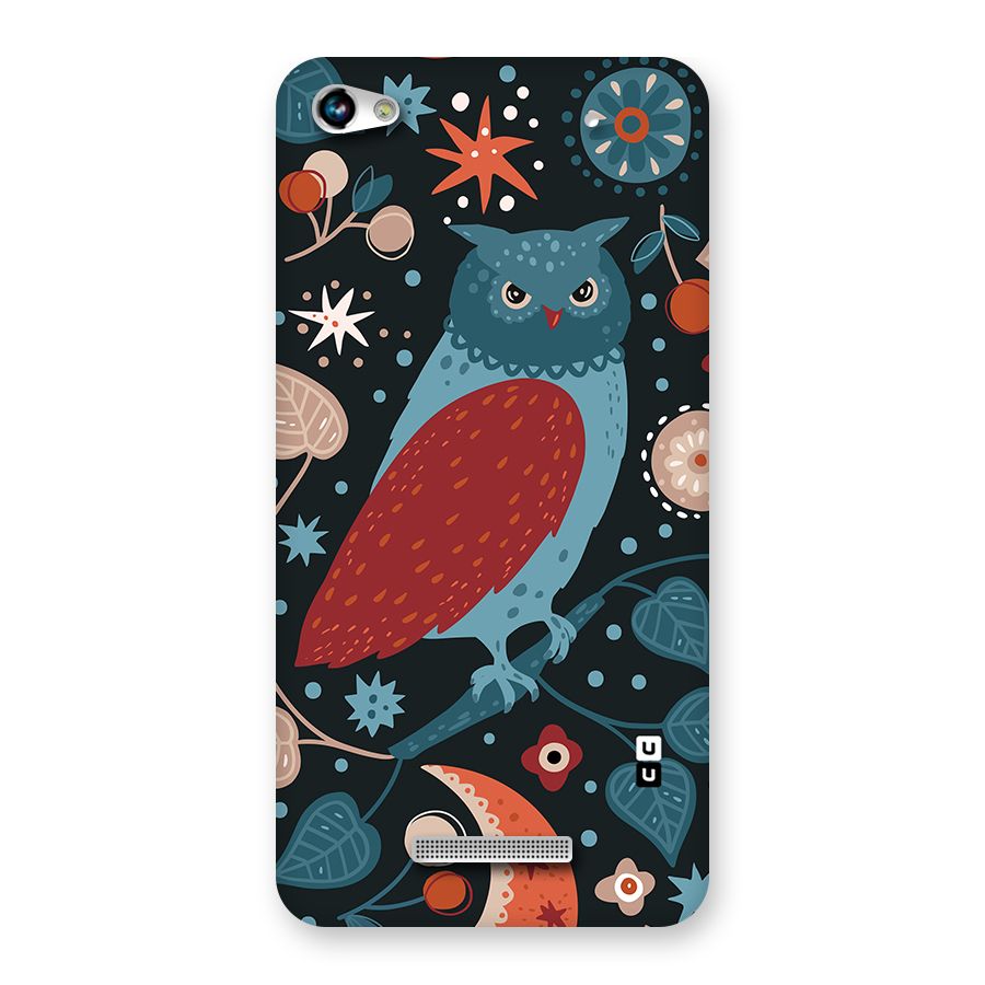 Nordic Arts Owl Back Case for Canvas Hue 2 A316