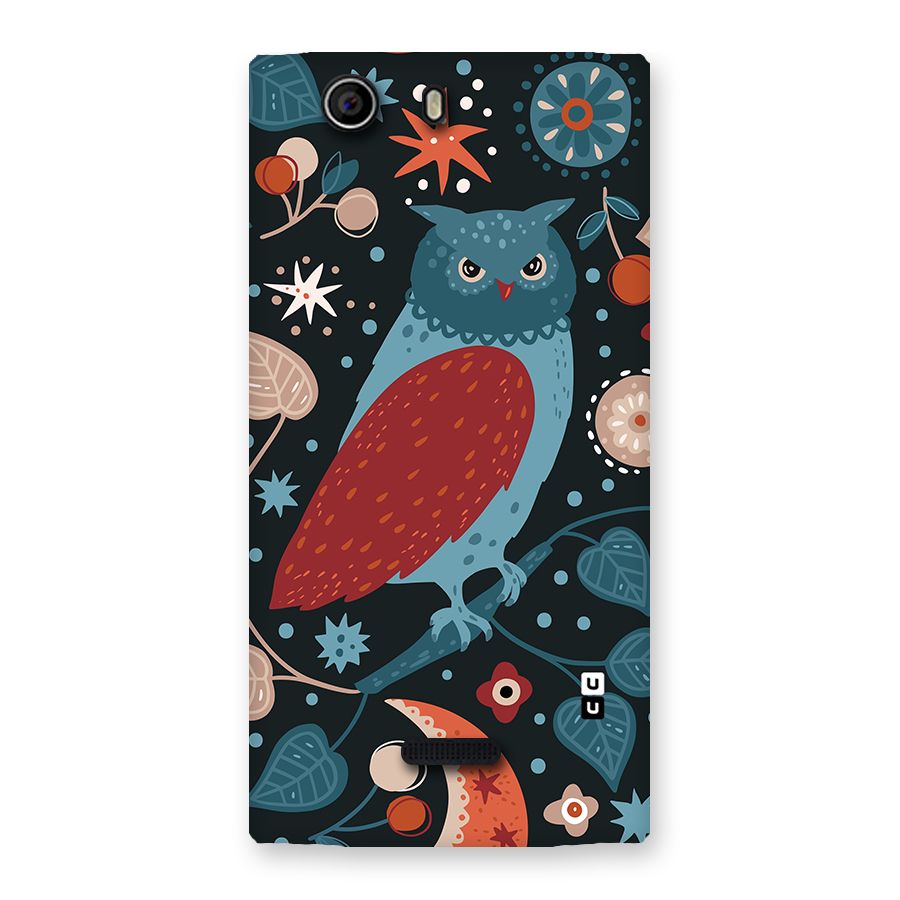 Nordic Arts Owl Back Case for Canvas Nitro 2 E311