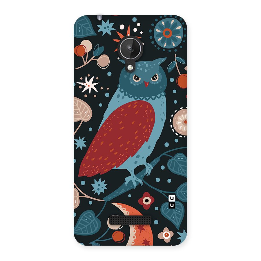 Nordic Arts Owl Back Case for Canvas Spark Q380