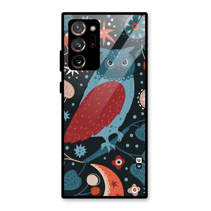 Nordic Arts Owl Glass Back Case for Galaxy Note 20 Ultra 5G