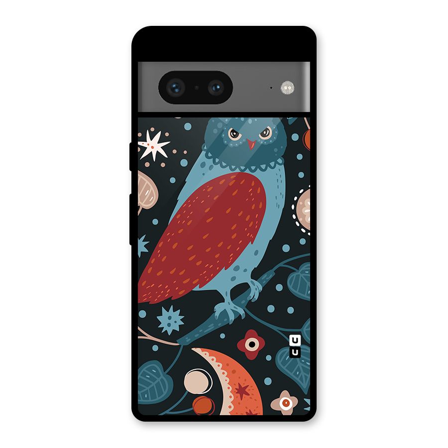 Nordic Arts Owl Glass Back Case for Google Pixel 7