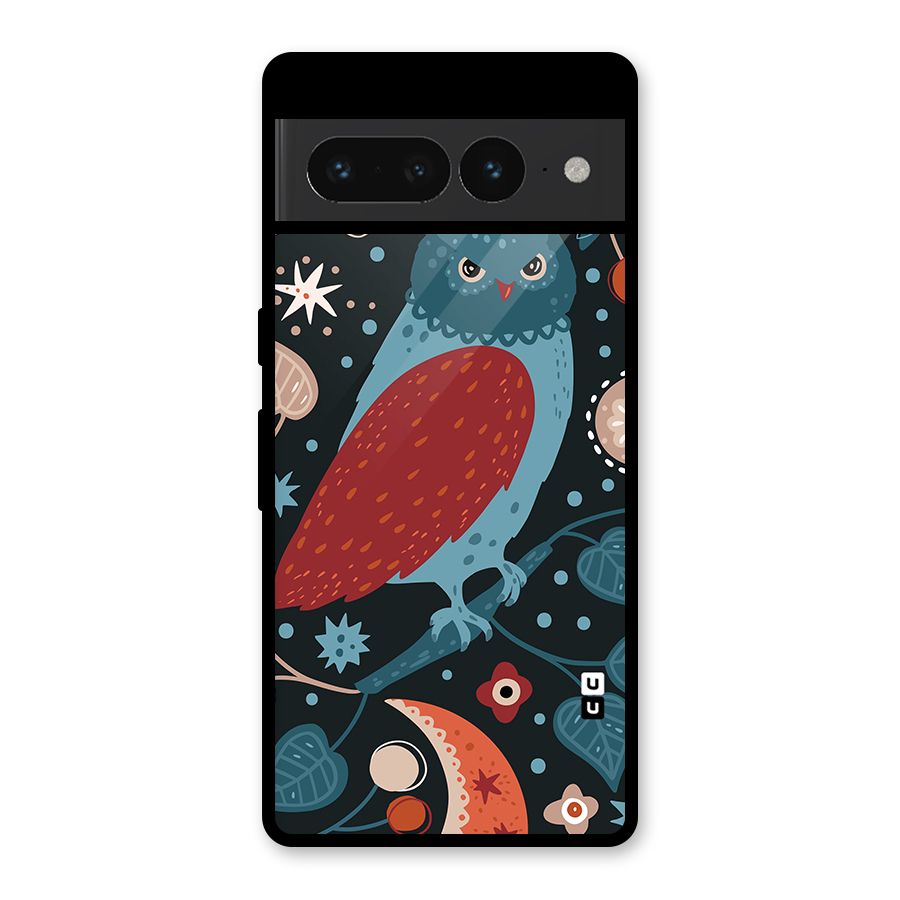 Nordic Arts Owl Glass Back Case for Google Pixel 7 Pro