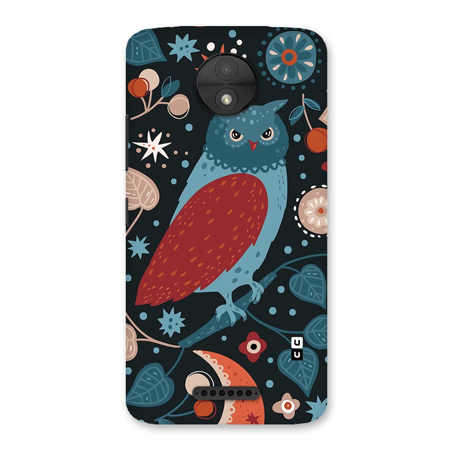Nordic Arts Owl Back Case for Moto C