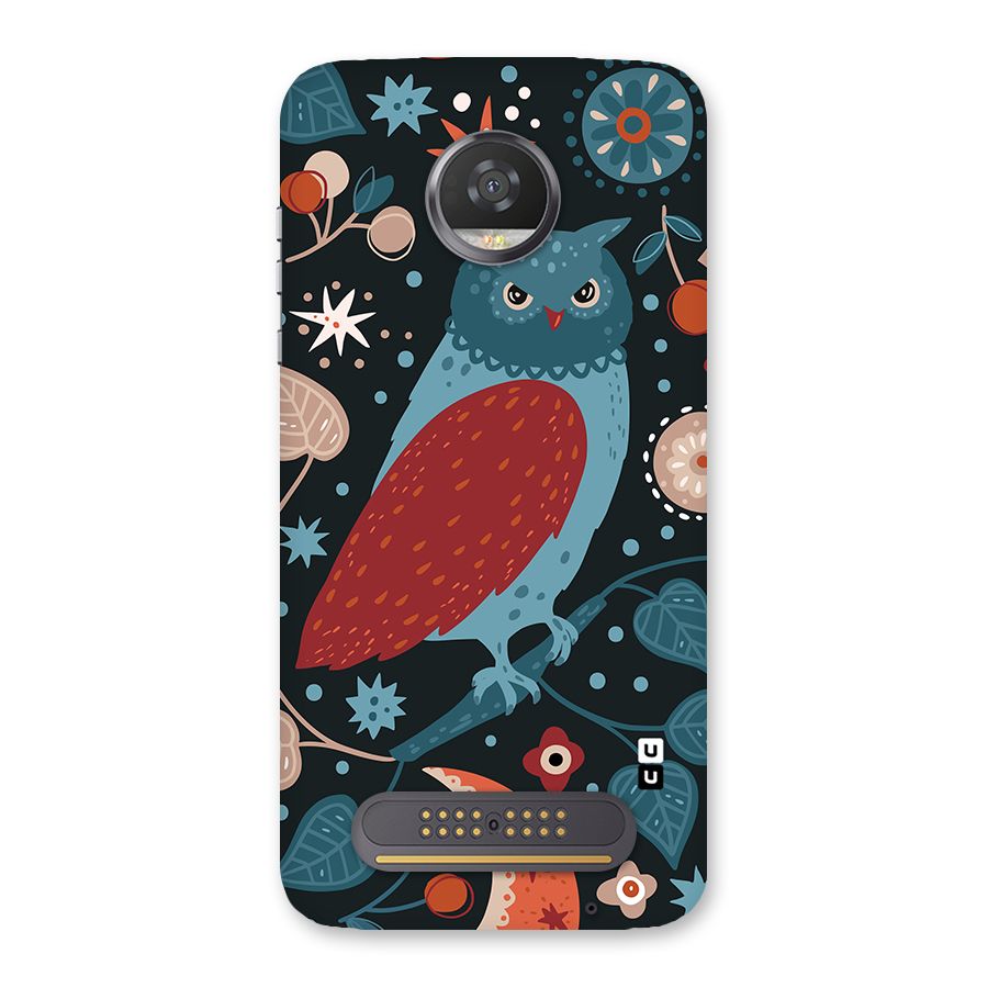 Nordic Arts Owl Back Case for Moto Z2 Play