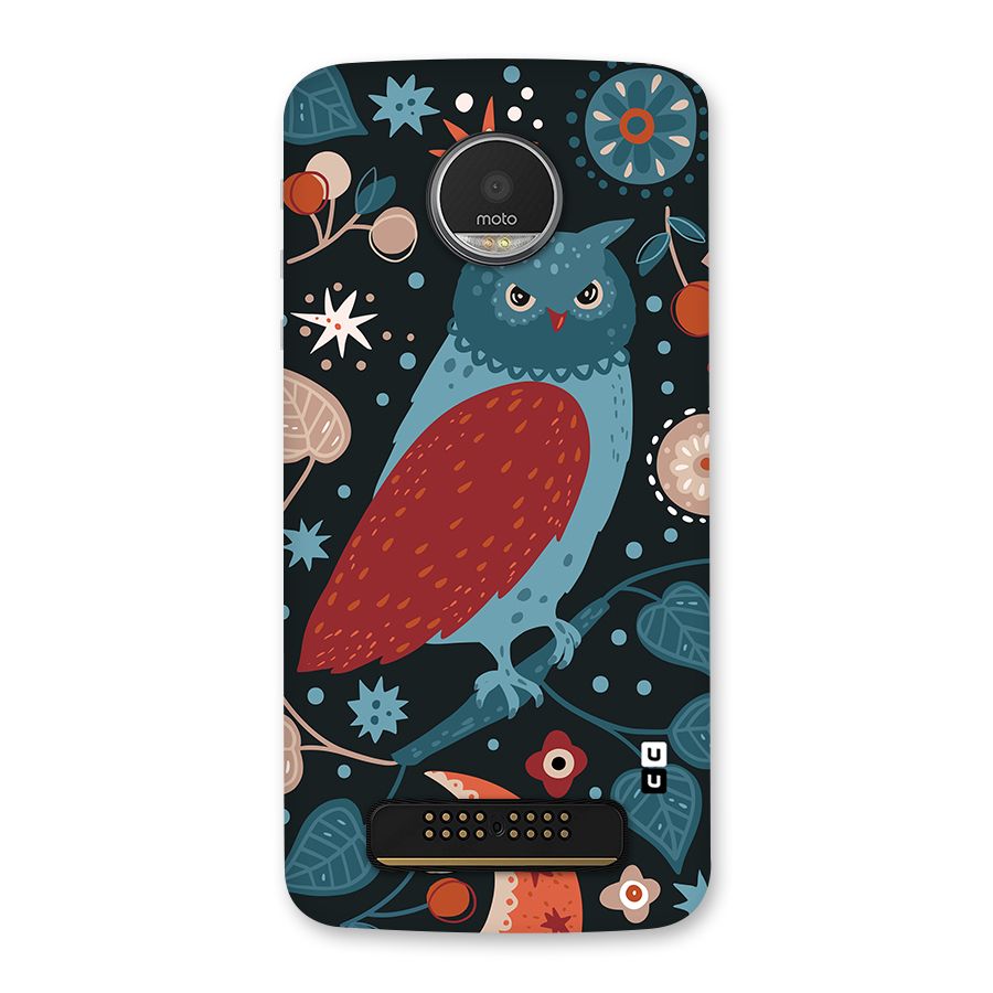 Nordic Arts Owl Back Case for Moto Z Play