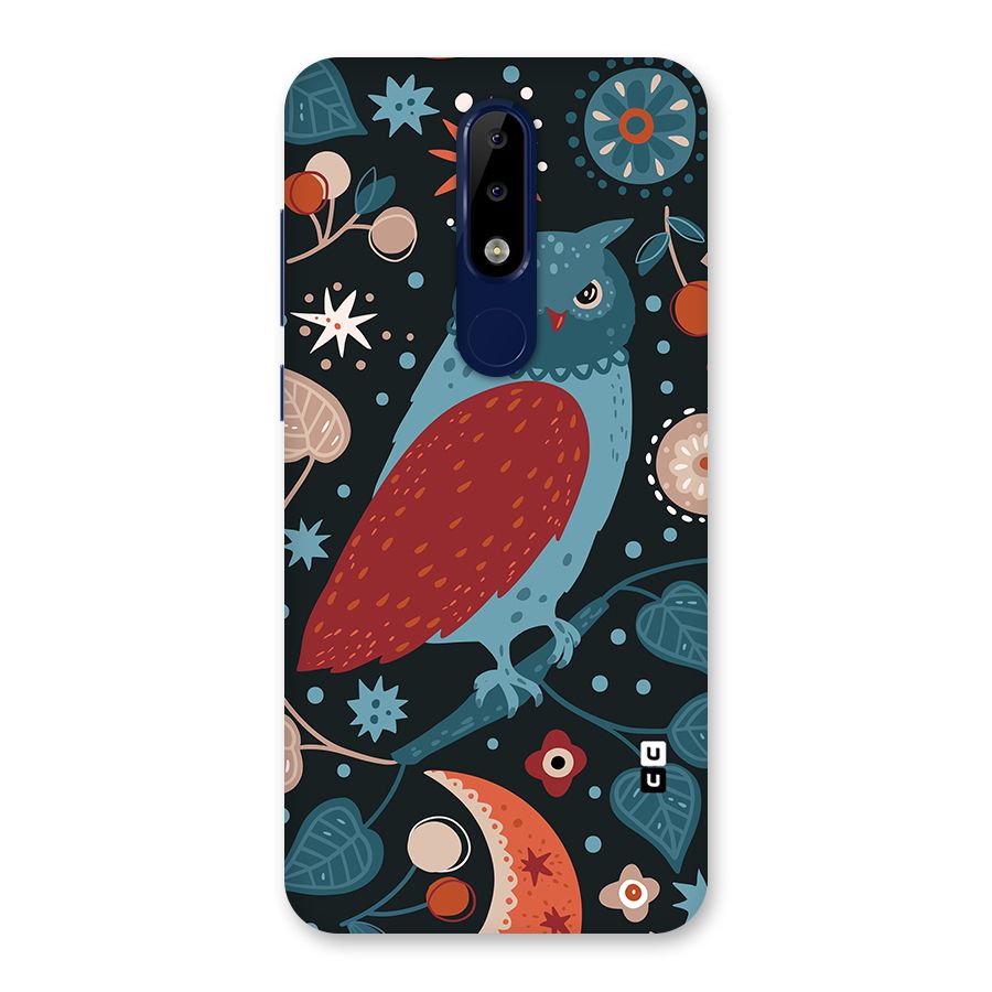 Nordic Arts Owl Back Case for Nokia 5.1 Plus