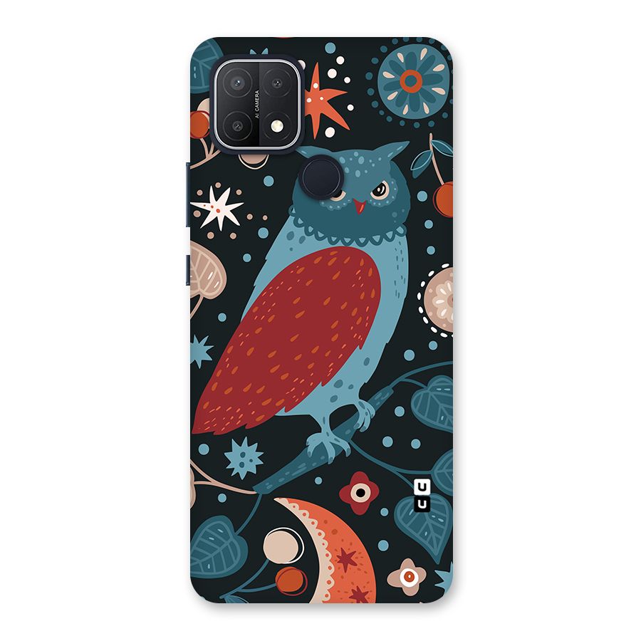 Nordic Arts Owl Back Case for Oppo A15s