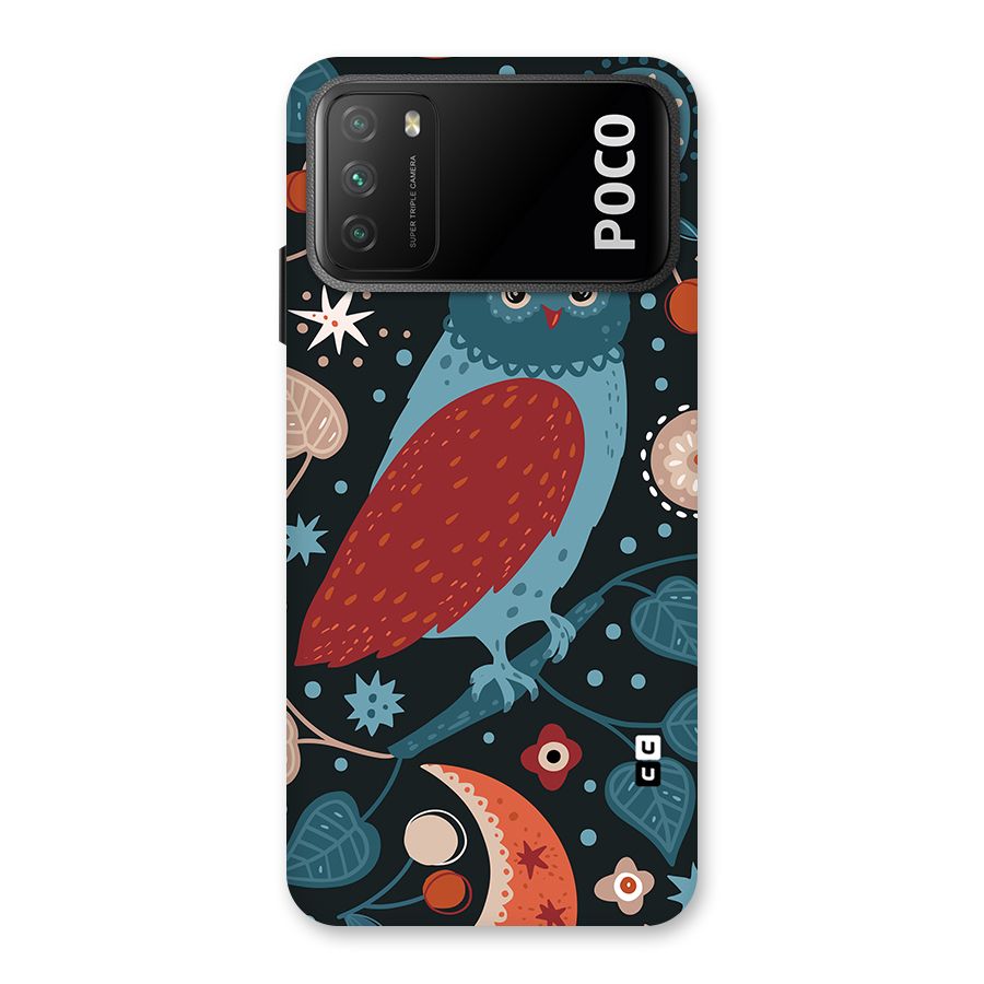 Nordic Arts Owl Back Case for Poco M3