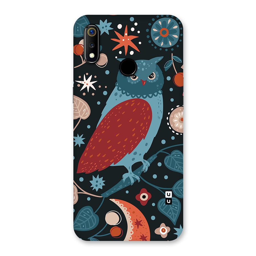 Nordic Arts Owl Back Case for Realme 3