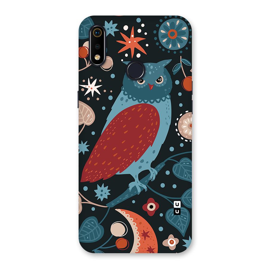 Nordic Arts Owl Back Case for Realme 3i