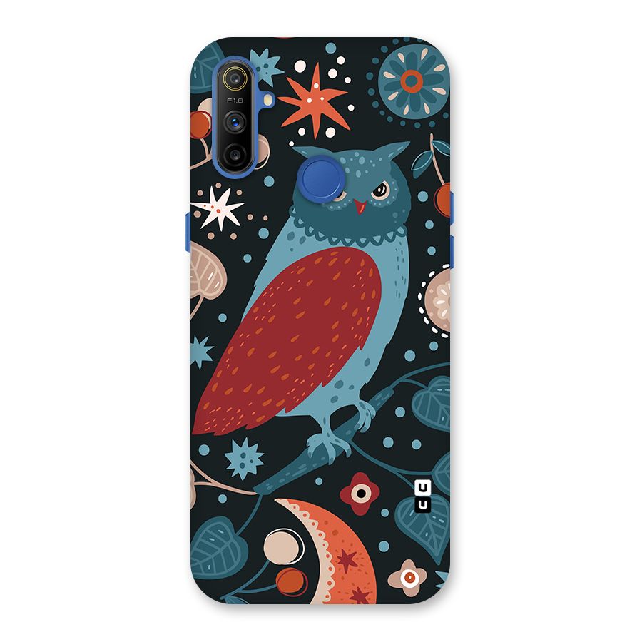 Nordic Arts Owl Back Case for Realme Narzo 10A