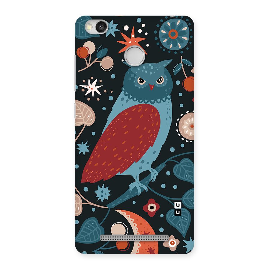 Nordic Arts Owl Back Case for Redmi 3S Prime
