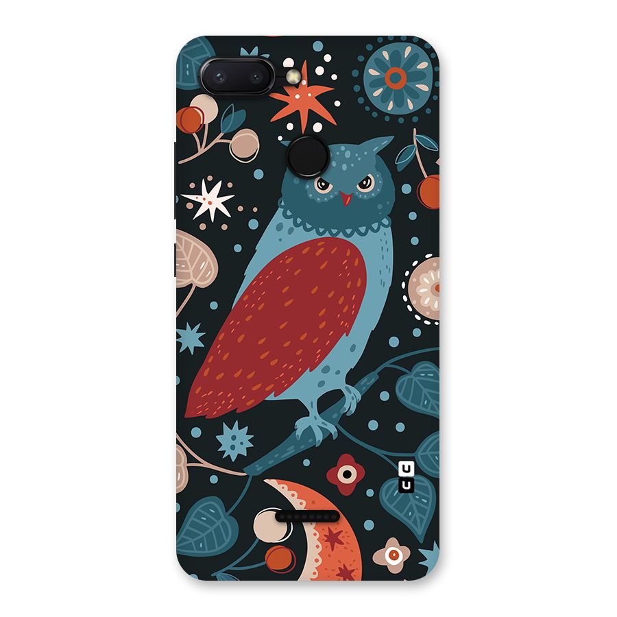 Nordic Arts Owl Back Case for Redmi 6