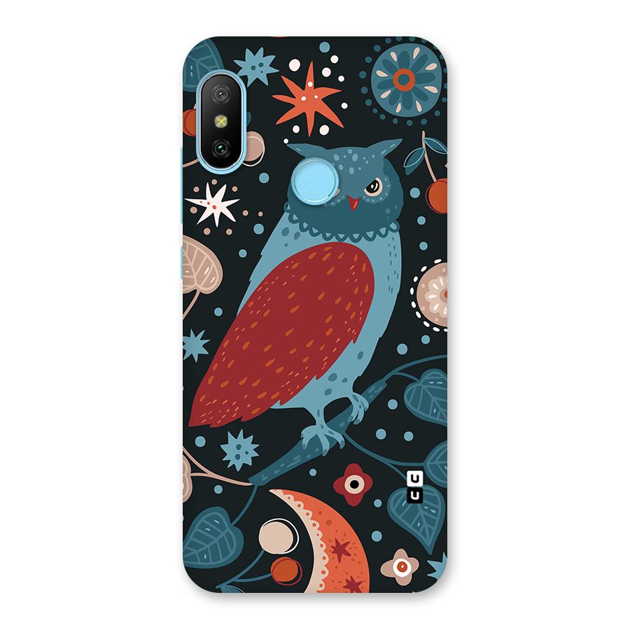 Nordic Arts Owl Back Case for Redmi 6 Pro