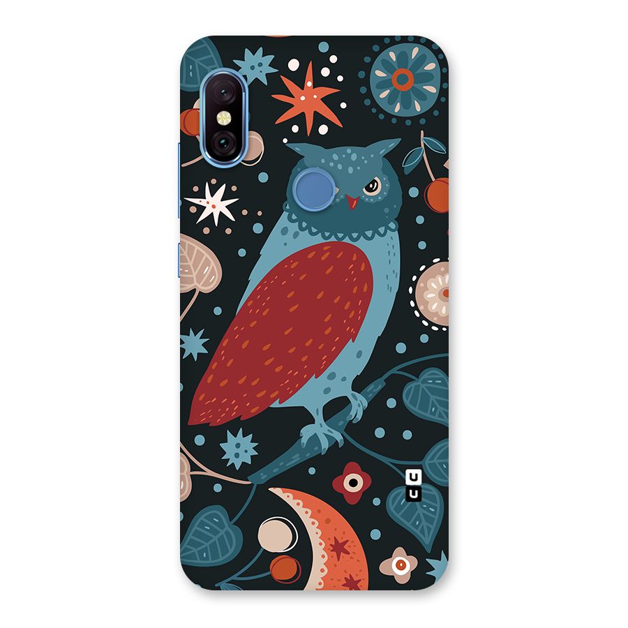 Nordic Arts Owl Back Case for Redmi Note 6 Pro