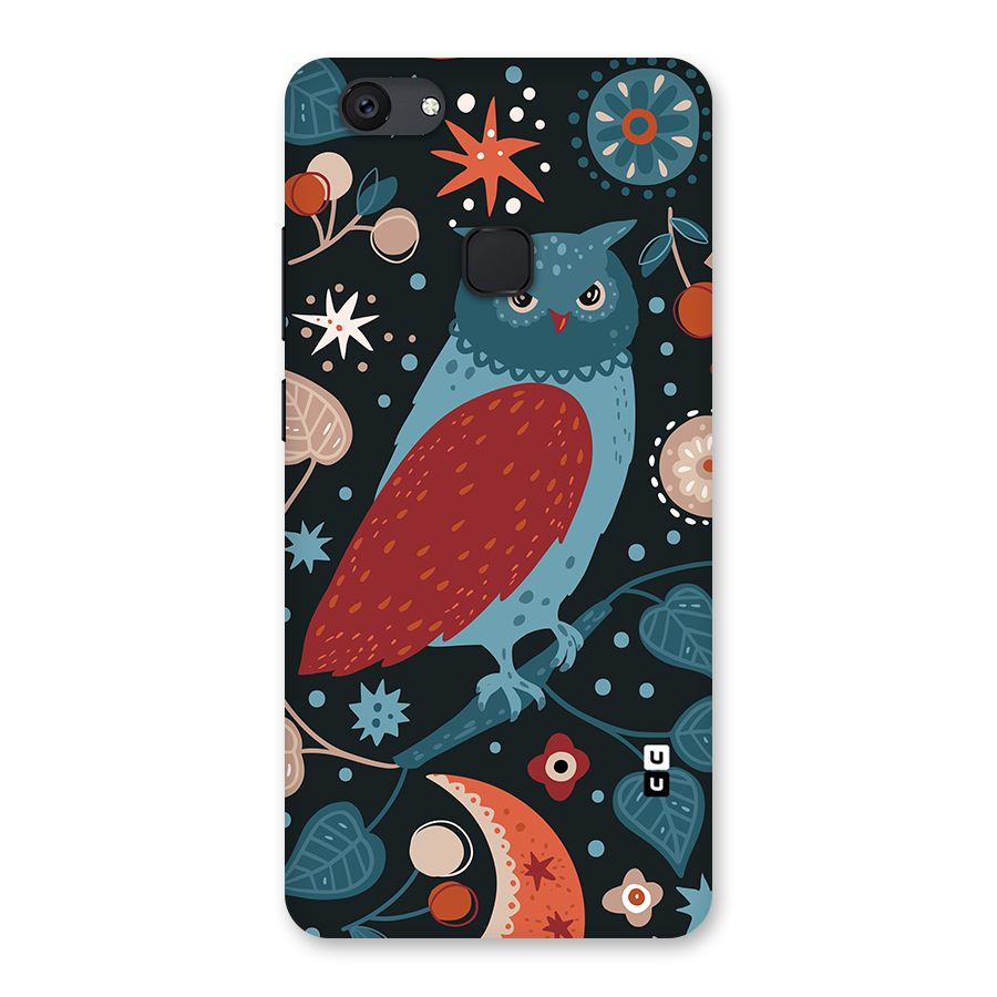 Nordic Arts Owl Back Case for Vivo V7 Plus