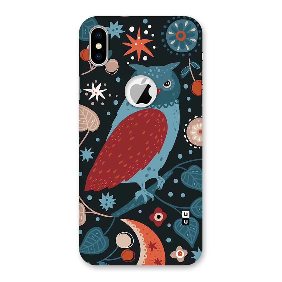Nordic Arts Owl Back Case for iPhone XS Logo Cut