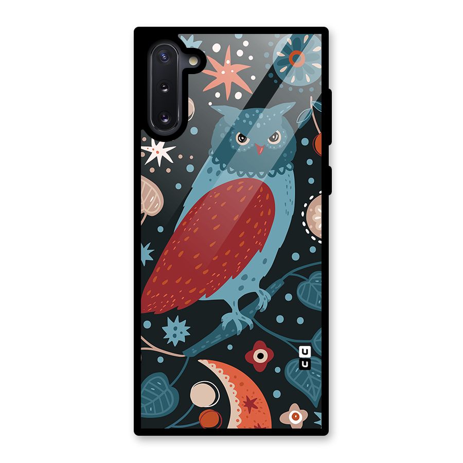 Nordic Arts Owl Glass Back Case for Galaxy Note 10