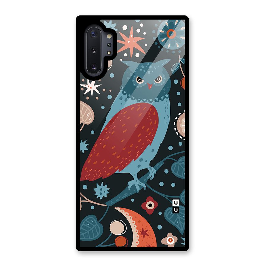 Nordic Arts Owl Glass Back Case for Galaxy Note 10 Plus