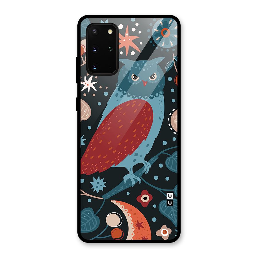 Nordic Arts Owl Glass Back Case for Galaxy S20 Plus