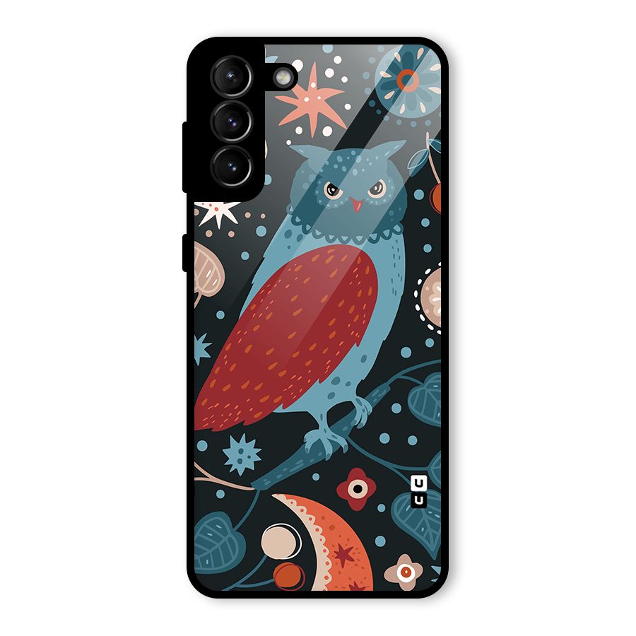 Nordic Arts Owl Glass Back Case for Galaxy S21 Plus