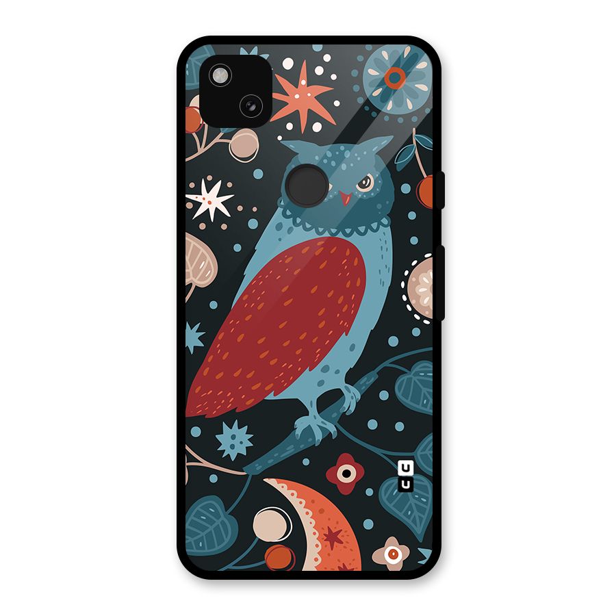 Nordic Arts Owl Glass Back Case for Google Pixel 4a