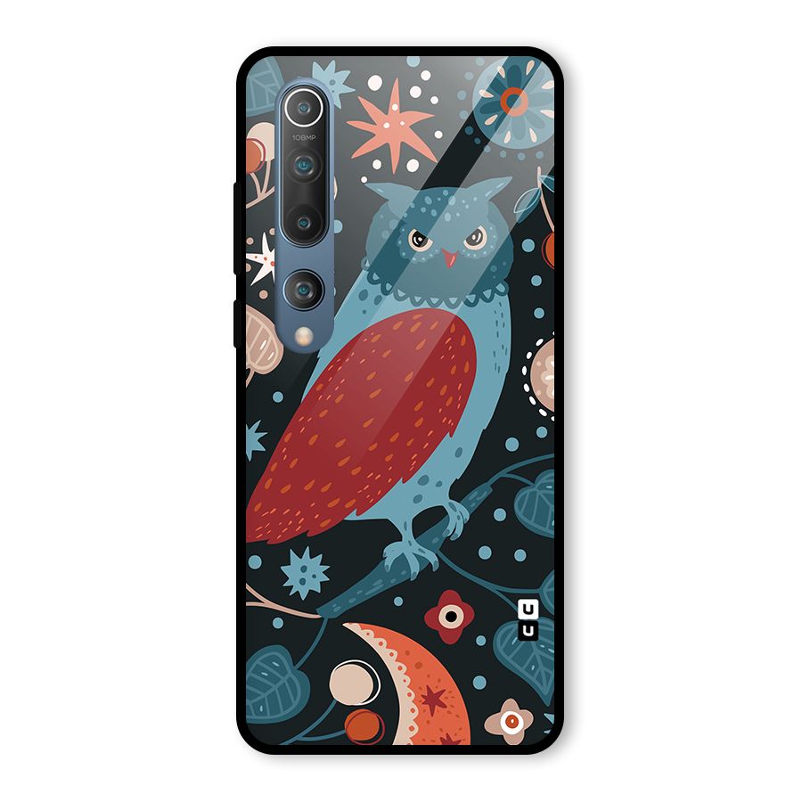 Nordic Arts Owl Glass Back Case for Mi 10