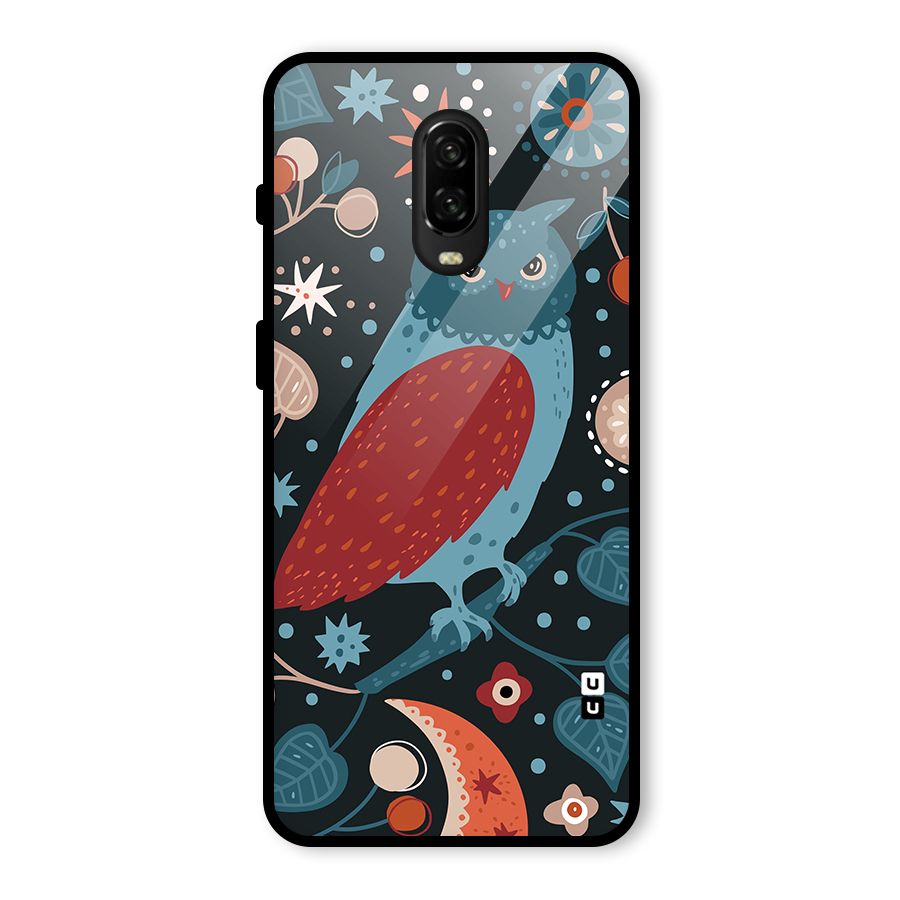 Nordic Arts Owl Glass Back Case for OnePlus 6T
