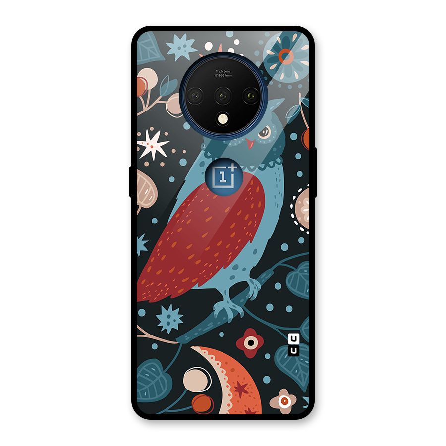 Nordic Arts Owl Glass Back Case for OnePlus 7T