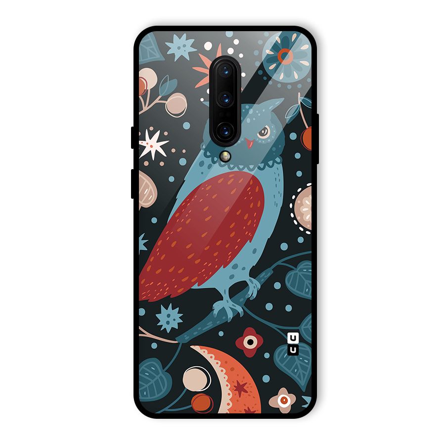 Nordic Arts Owl Glass Back Case for OnePlus 7 Pro