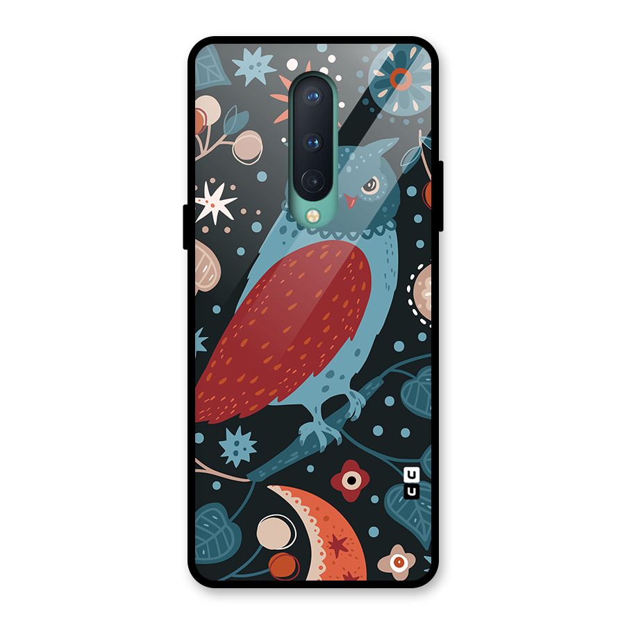 Nordic Arts Owl Glass Back Case for OnePlus 8
