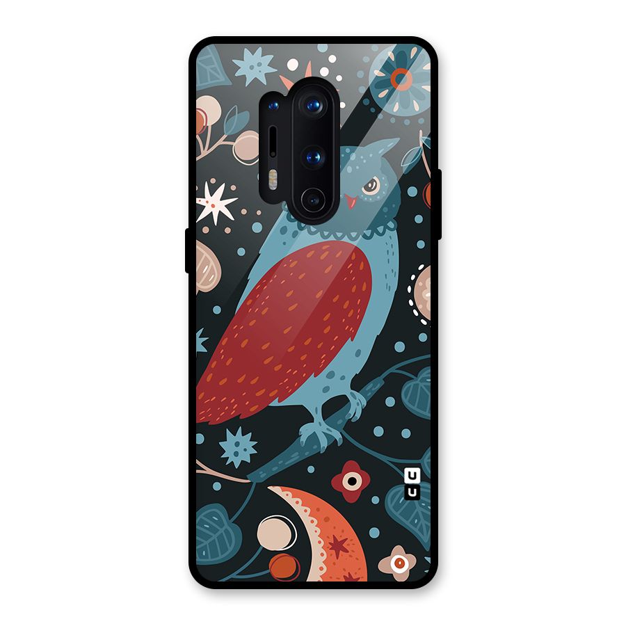 Nordic Arts Owl Glass Back Case for OnePlus 8 Pro