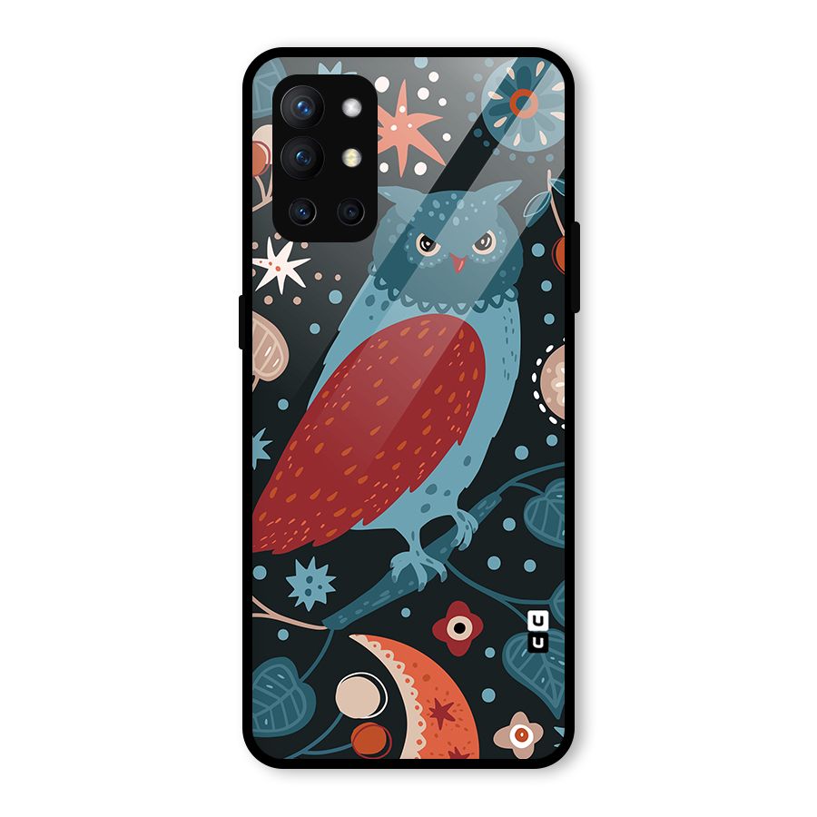 Nordic Arts Owl Glass Back Case for OnePlus 9R