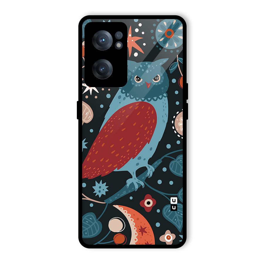 Nordic Arts Owl Glass Back Case for OnePlus Nord CE 2 5G