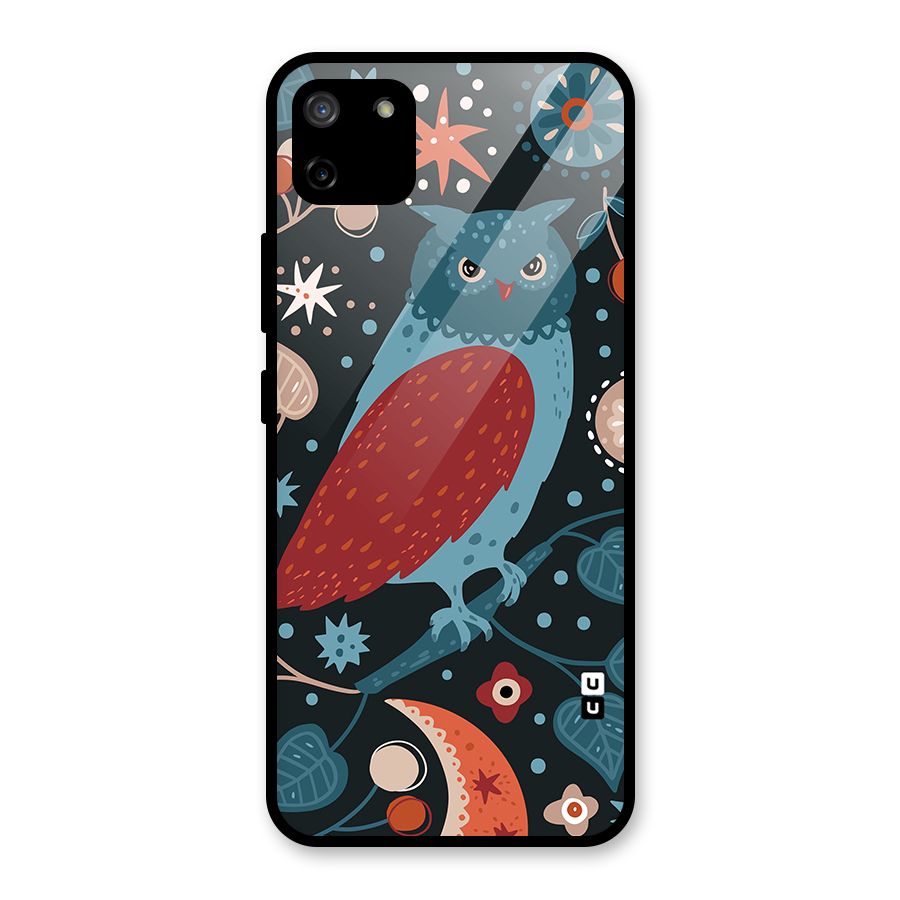 Nordic Arts Owl Glass Back Case for Realme C11