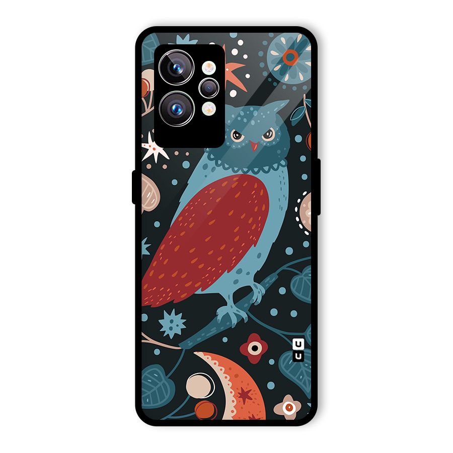 Nordic Arts Owl Glass Back Case for Realme GT2 Pro