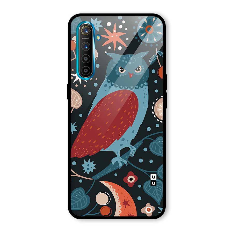 Nordic Arts Owl Glass Back Case for Realme X2