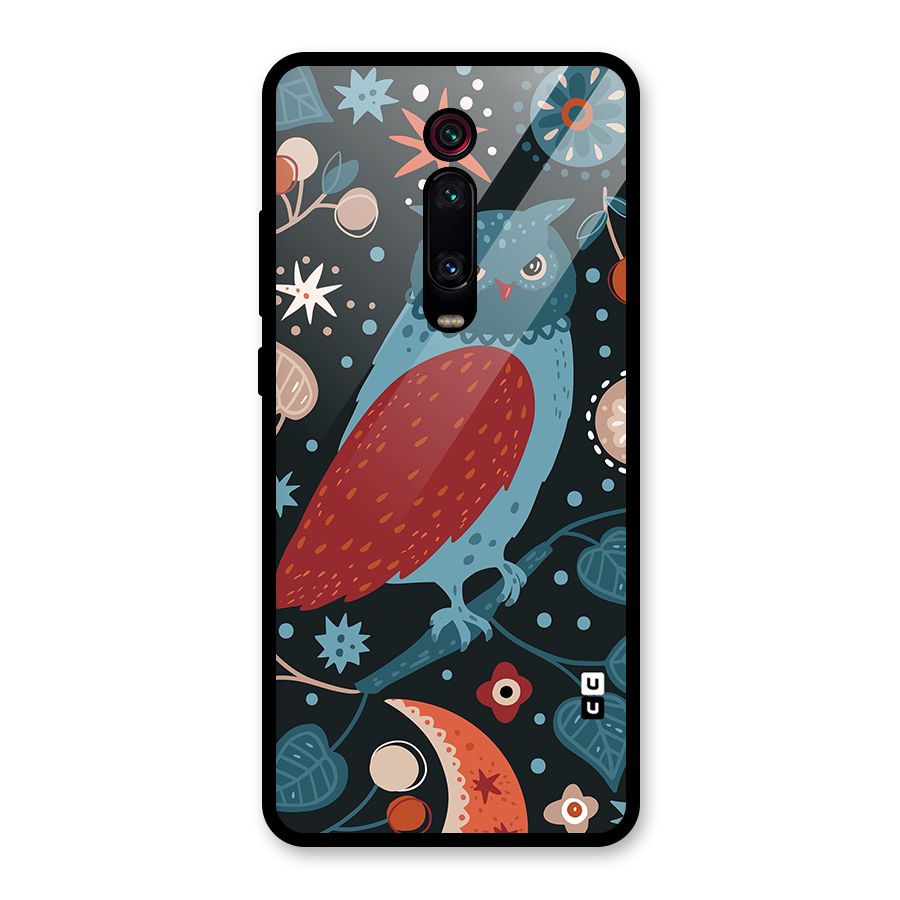 Nordic Arts Owl Glass Back Case for Redmi K20 Pro