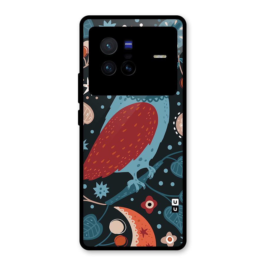 Nordic Arts Owl Glass Back Case for Vivo X80
