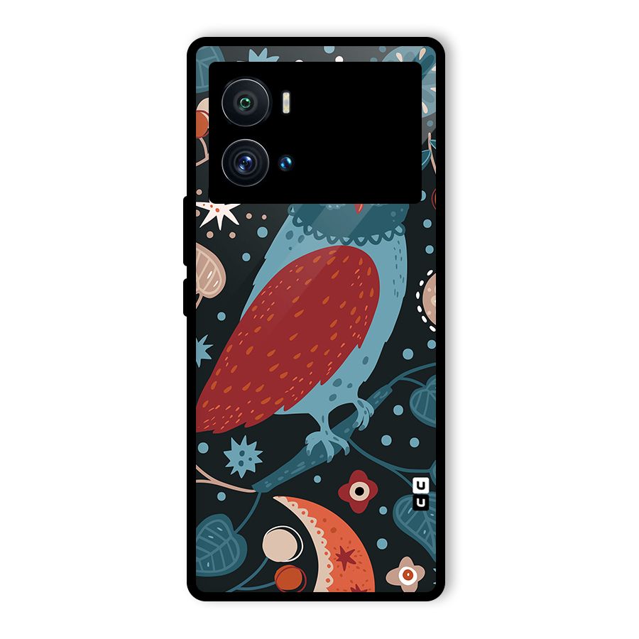 Nordic Arts Owl Glass Back Case for Vivo iQOO 9 Pro