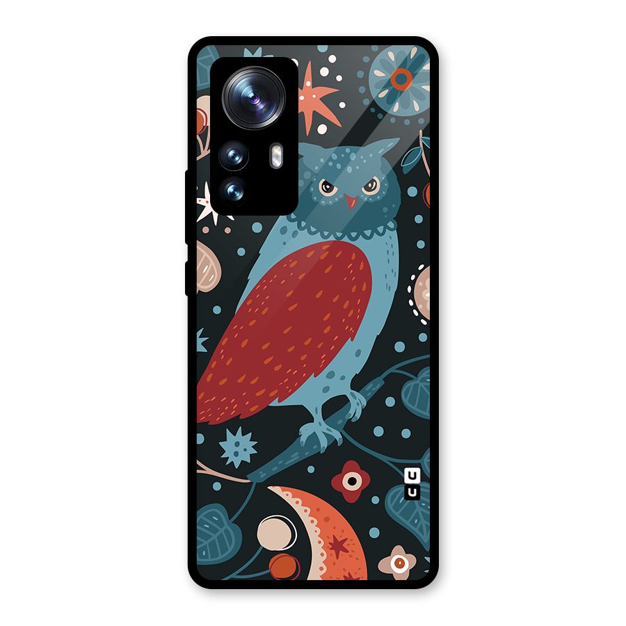 Nordic Arts Owl Glass Back Case for Xiaomi 12 Pro