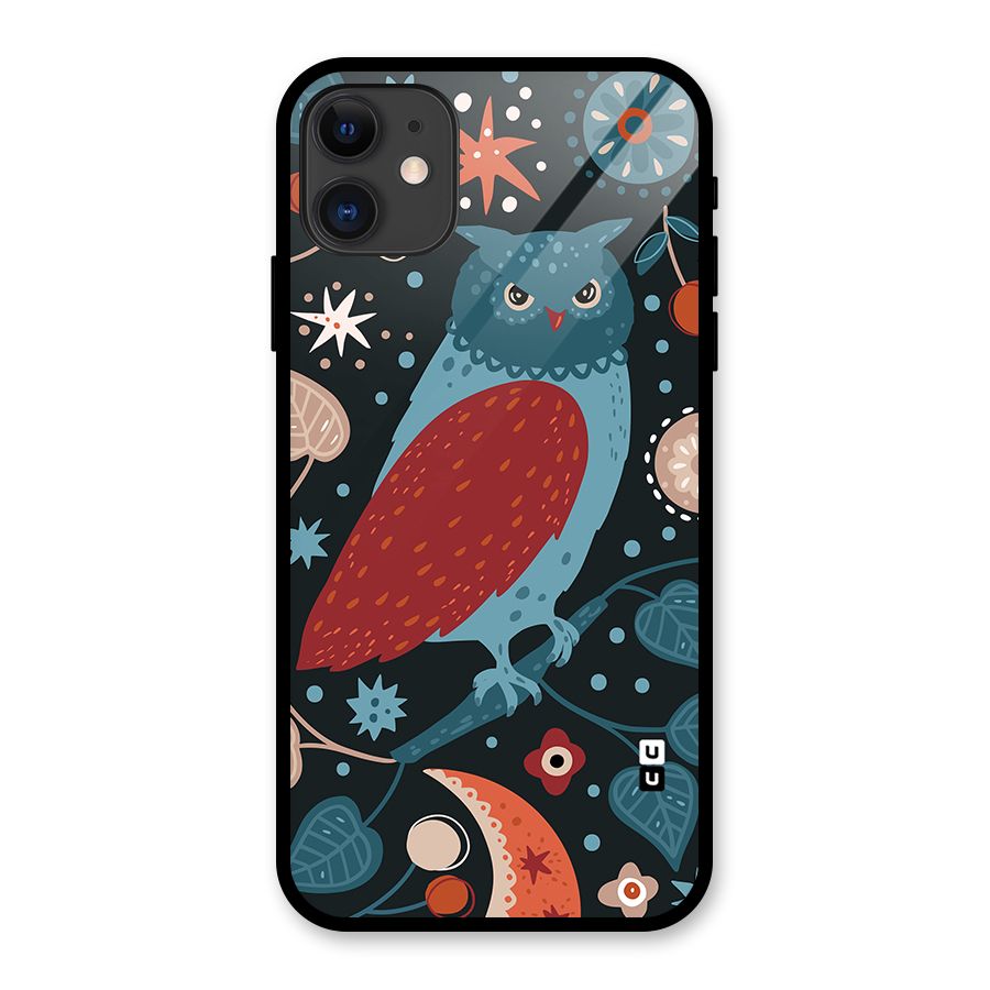 Nordic Arts Owl Glass Back Case for iPhone 11