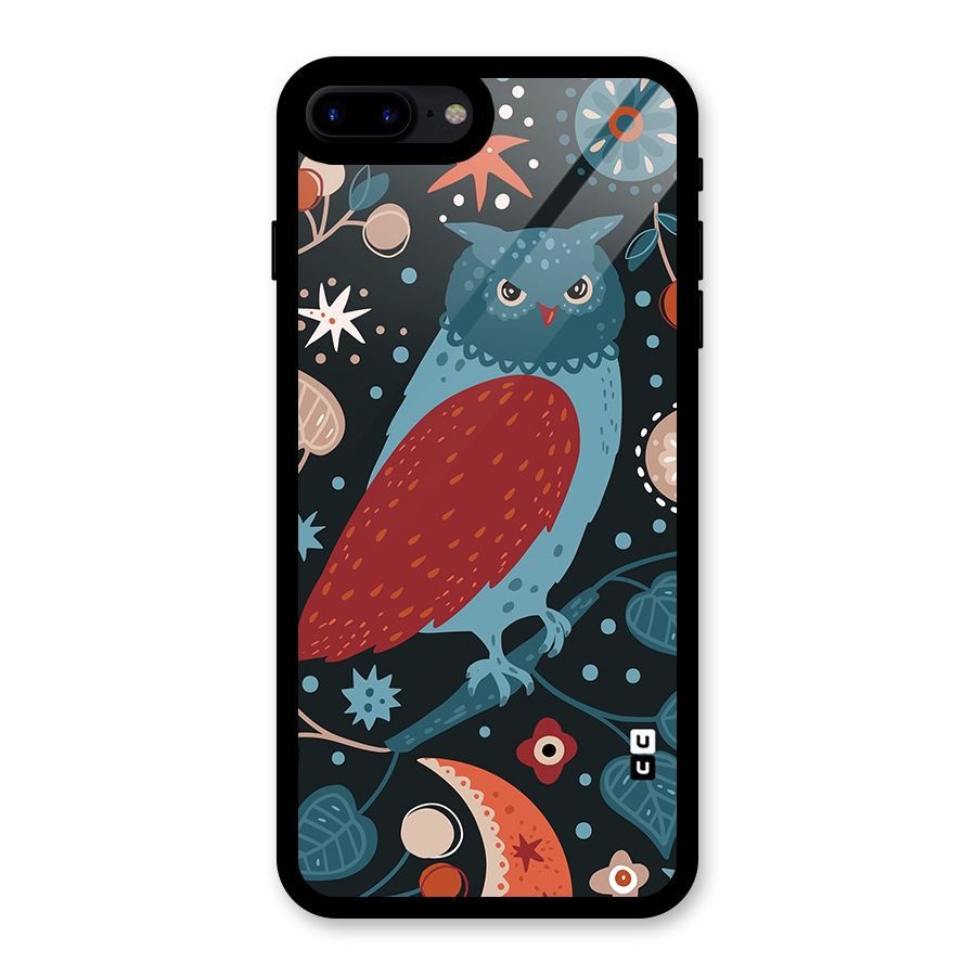 Nordic Arts Owl Glass Back Case for iPhone 7 Plus