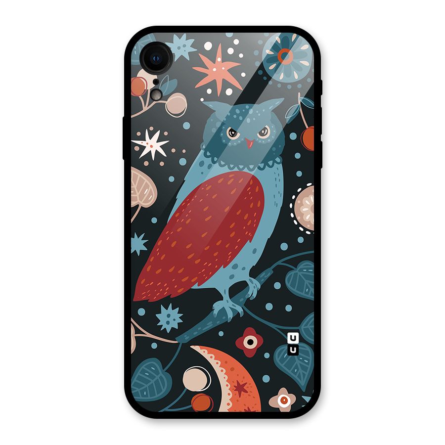Nordic Arts Owl Glass Back Case for iPhone XR