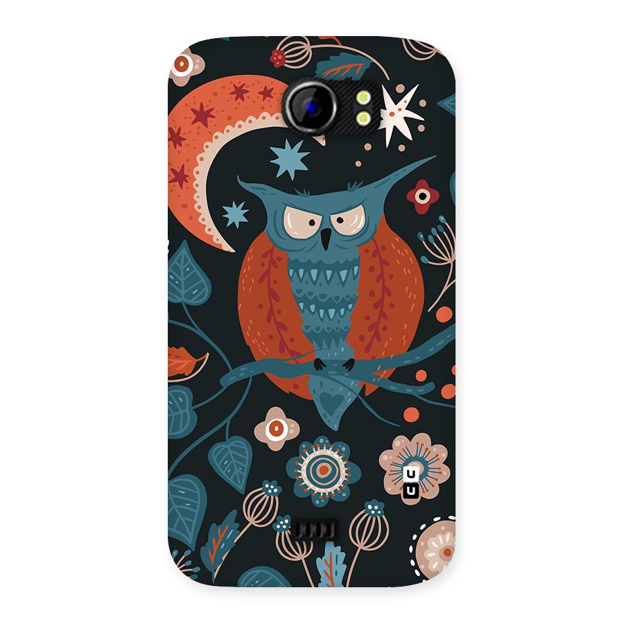 Nordic Arts Owl Moon Back Case for Canvas 2 A110