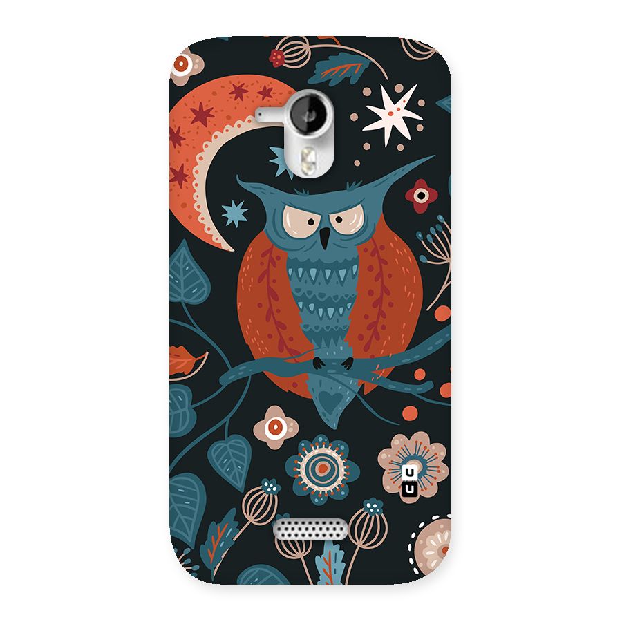 Nordic Arts Owl Moon Back Case for Canvas HD A116