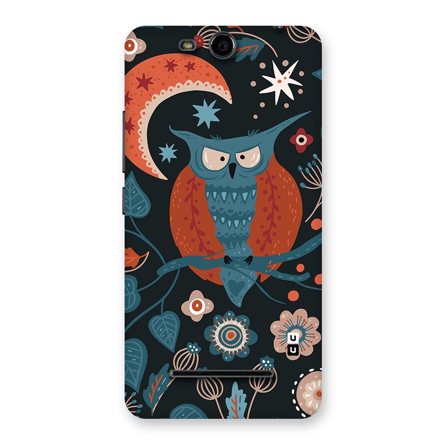 Nordic Arts Owl Moon Back Case for Canvas Juice 3 Q392