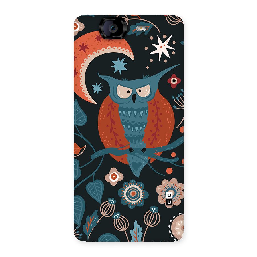Nordic Arts Owl Moon Back Case for Canvas Knight A350